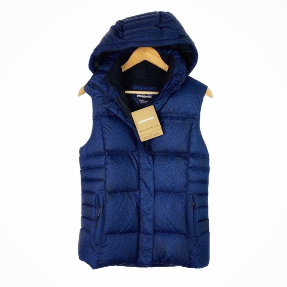 Patagonia Jackets & Blazers - Patagonia NWT Womens Down With It Vest Navy Blue